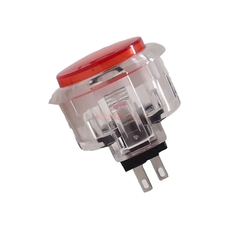 Transparent 6pcs copy SANWA obsc-30 push button 30mm  round button switch for Arcade Joystick DIY parts