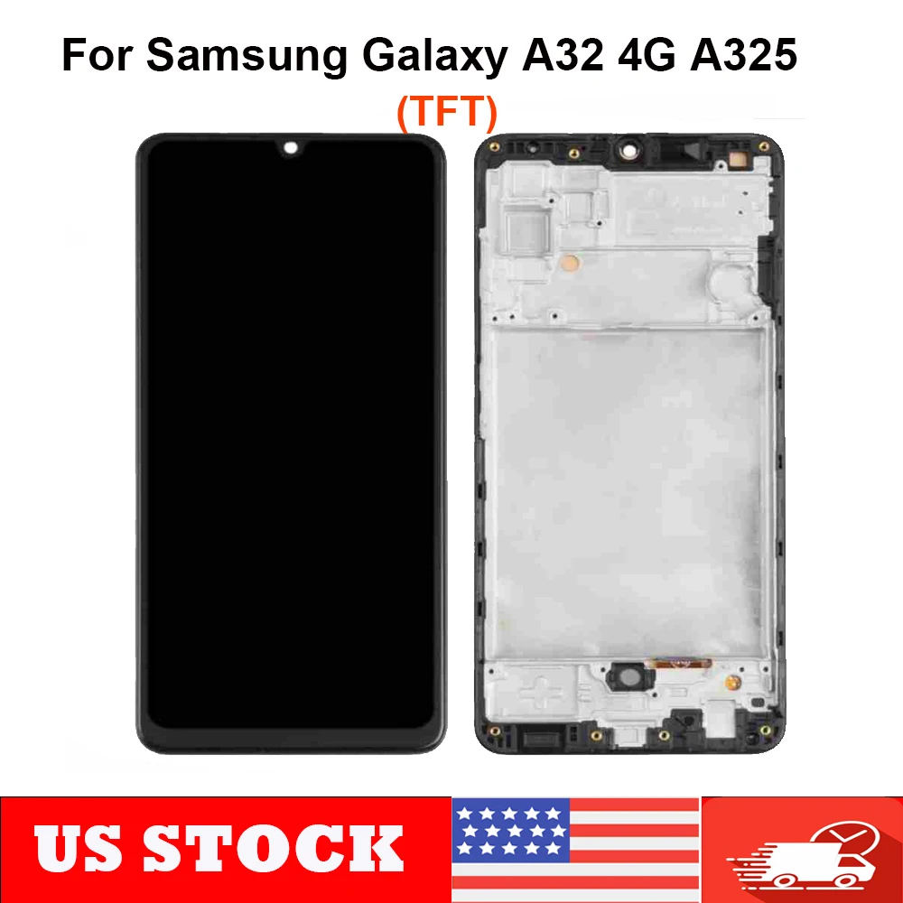 6.4'' TFT For Samsung Galaxy A32 4G LCD Display Touch Screen Digitizer With Frame For Samsung A325 A325F SM-A325F/DS LCD