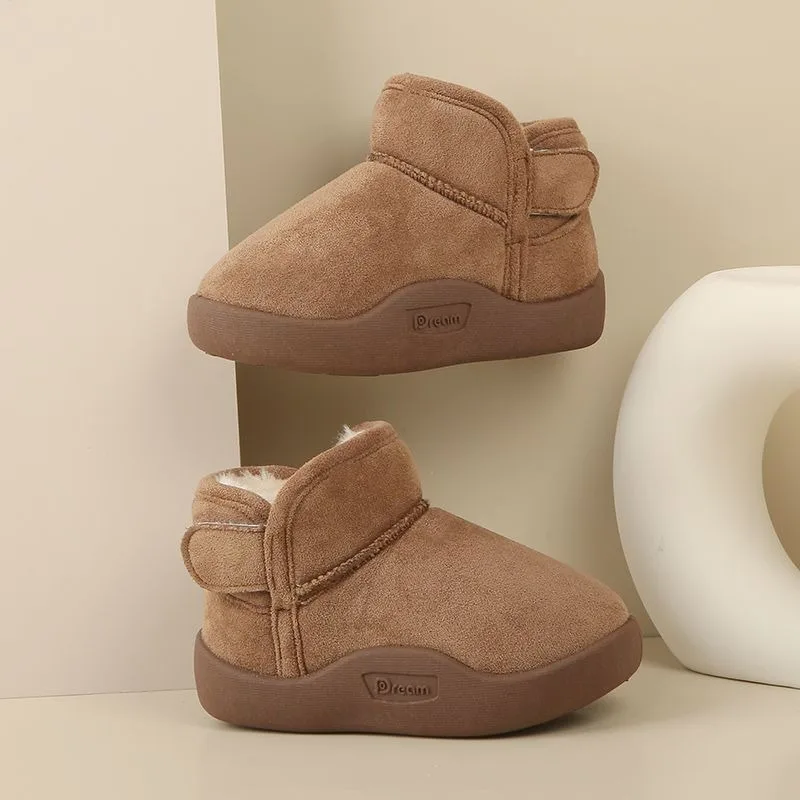 Crianças botas de neve de inverno engrossado forro quente unisex criança baixo corte botas curtas para uso ao ar livre nova chegada ​