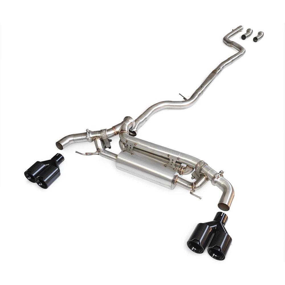 Exhaust system for BMW G20 320i 330i 340i stainless steel cat-back exhaust with intelligent  valve exhaust mid and tail pipe