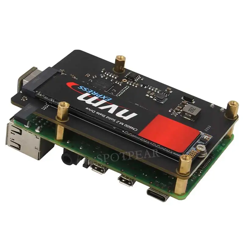 X872 Raspberry Pi 4 USB To M.2 NVMe SSD Expansion Board NAS Support Boot From SSD - Image 3