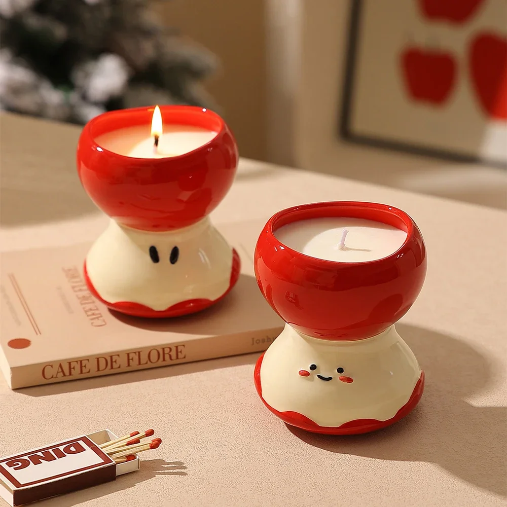 Cute Apple Shaped Aromatherapy Candle Friends High Quality Housewarming Gifts 200ml Household Bedroom Ornament Aroma Candles