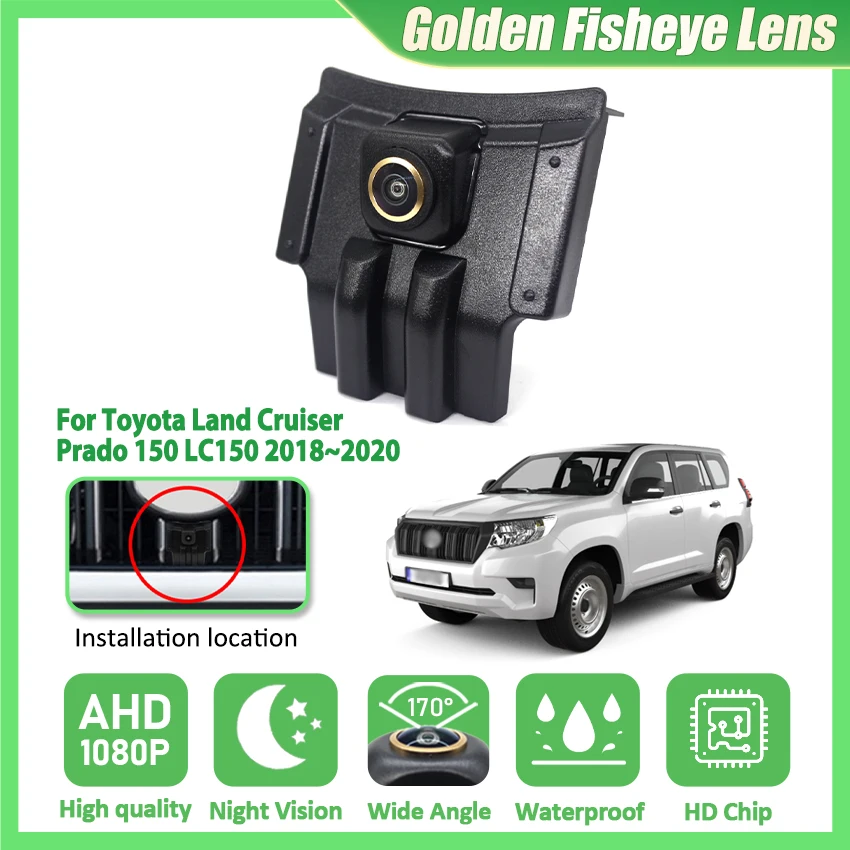 AHD Car Front View Camera For Toyota Land Cruiser Prado 150 LC150 2018 2019 2020 Waterproof Night Vision Front Grille Camera
