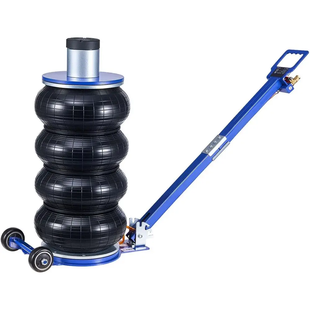 

6-Ton Heavy Duty Air Jack with 26.5 Lift, Adjustable Handle, Thick Rubber Pad for Pneumatic Vehicle Repair