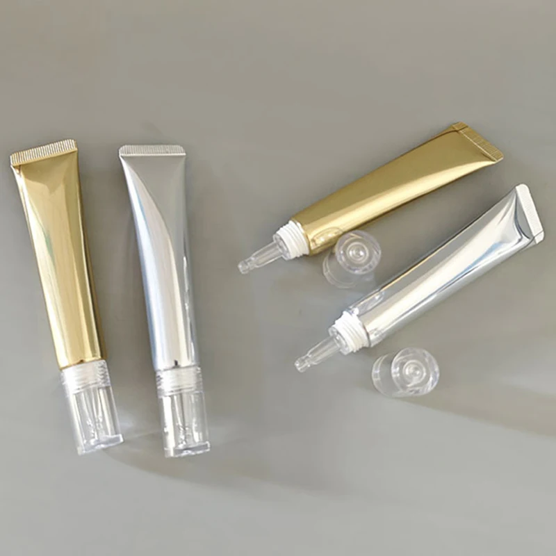 10ml/15ml /20ml Soft Empty Hose Tube 5PCS Travel Portable Eye Cream Tubes Cosmetic Container Empty Gel Dropper Tubes