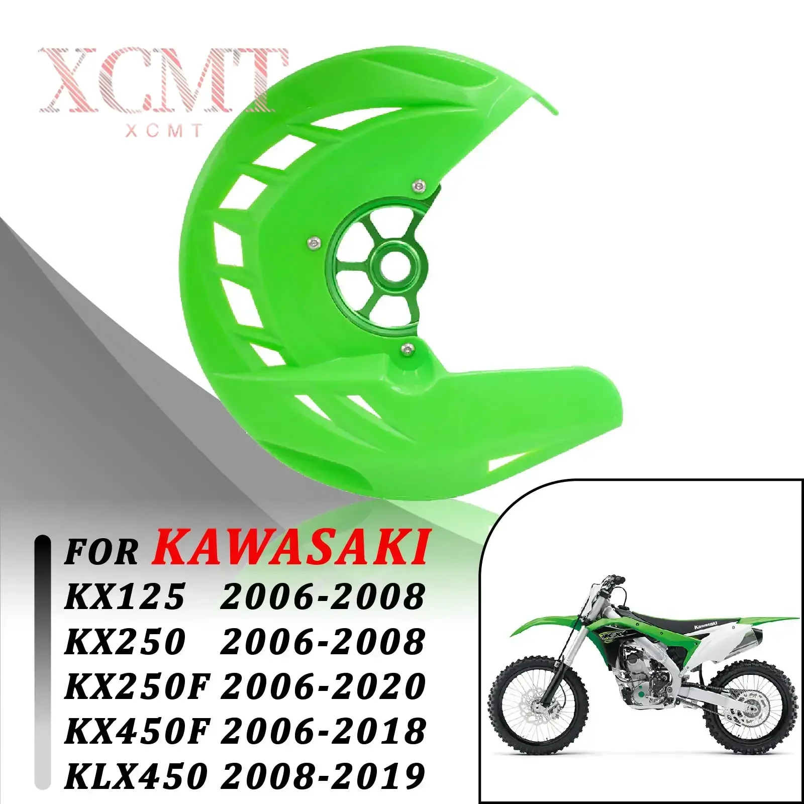 

Motorcycle Front Brake Disc Guard Protector Cover For Kawasaki KX125 KX250 KXF250 KXF450 KLX450 KX 125 250 KXF 250 450 2006-2020