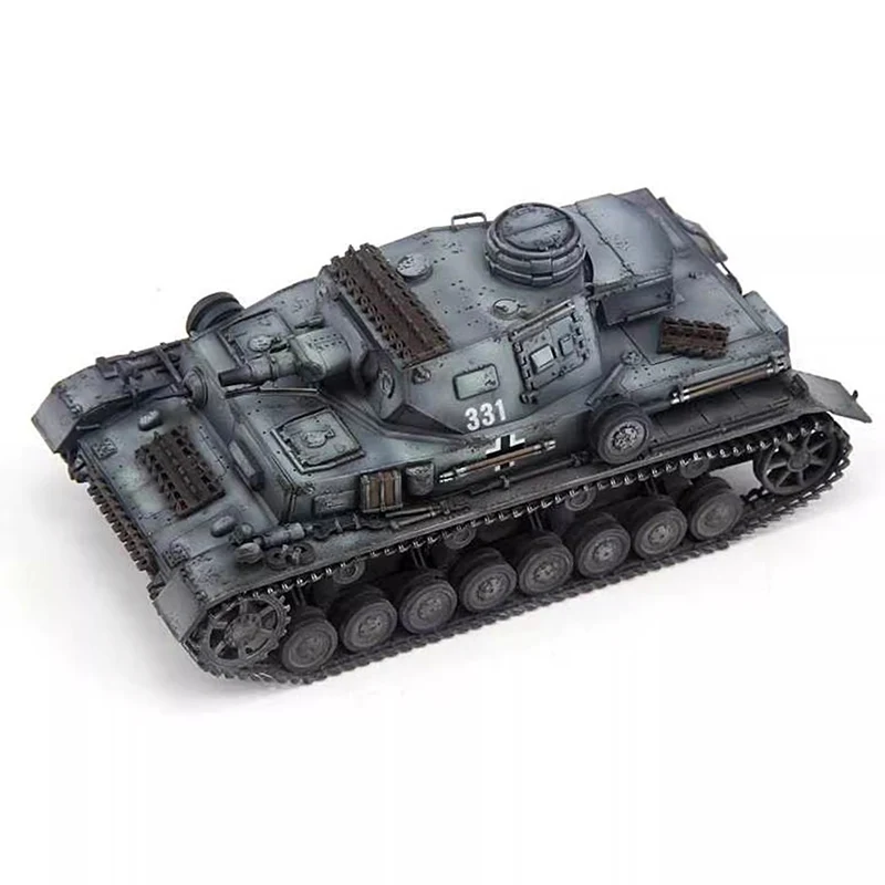1/72 Scale German IV F1 Medium Tank 18th Armored Division Simulation Plastic Model Static Display Collectible Toy Gift Souvenir