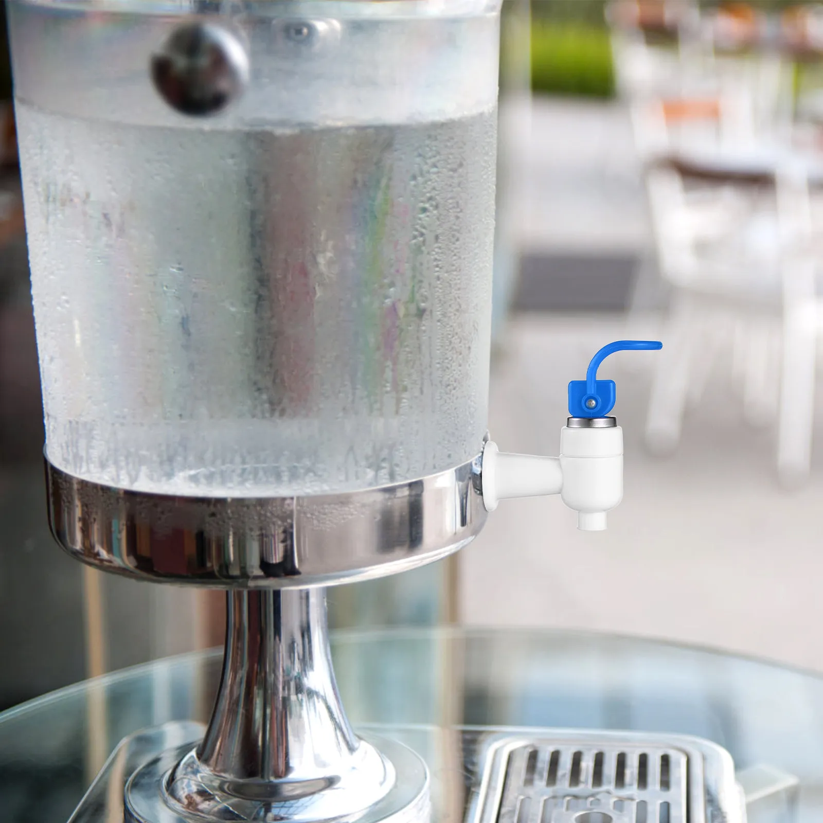 4Pcs Premium Food Grade Hand Press Water Faucet for Dispenser Thread Bucket Outlet Bottled Waterer No Power Required Safe
