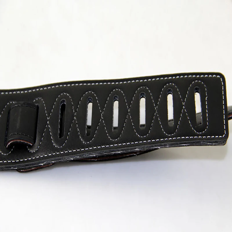 vorson leather guitar strap  electric bass strap  death metal rock Punk  guitar strap Genuine Leather