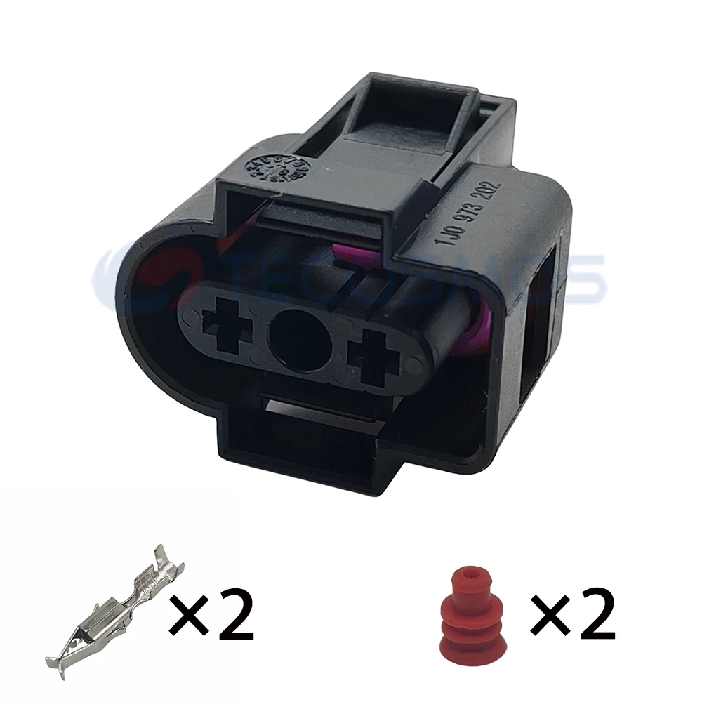 1/5/10 Sets 2 Pin Washer Fluid Sensor Plug Coolant Tank Reservoir Sensor Waterproof harness Connector 1J0 973 202 1J0973202