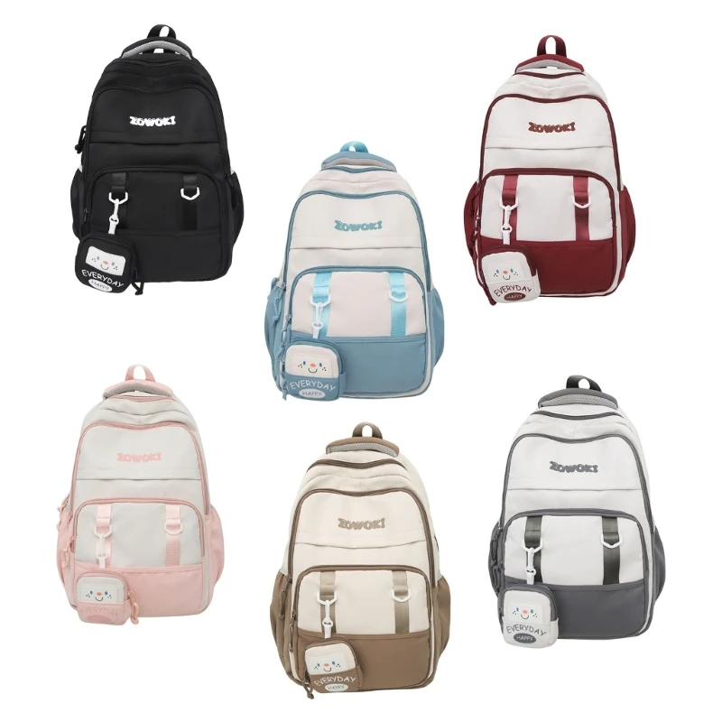 Mochila espaçosa para laptop para meninos adolescentes meninas, bolsa escolar resistente à água