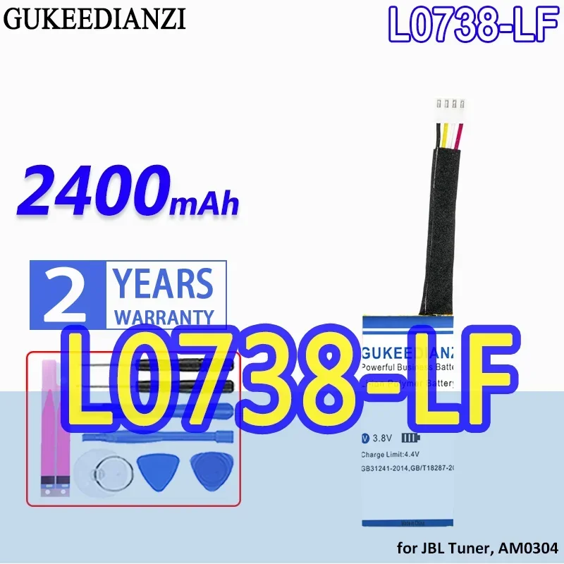 

L0738-LF 2400 мАч для тюнера JBL, аккумулятор для тюнера AM0304 большой емкости