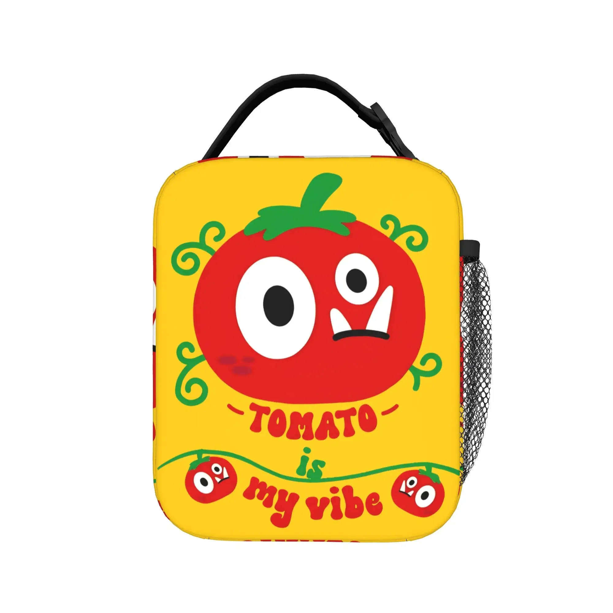 Tomato Monster  Insulated Lunch Bag Cooler Bag Reusable,Meal Container Tomato Style Large Lunch Box Tote Food Bag Office  Travel