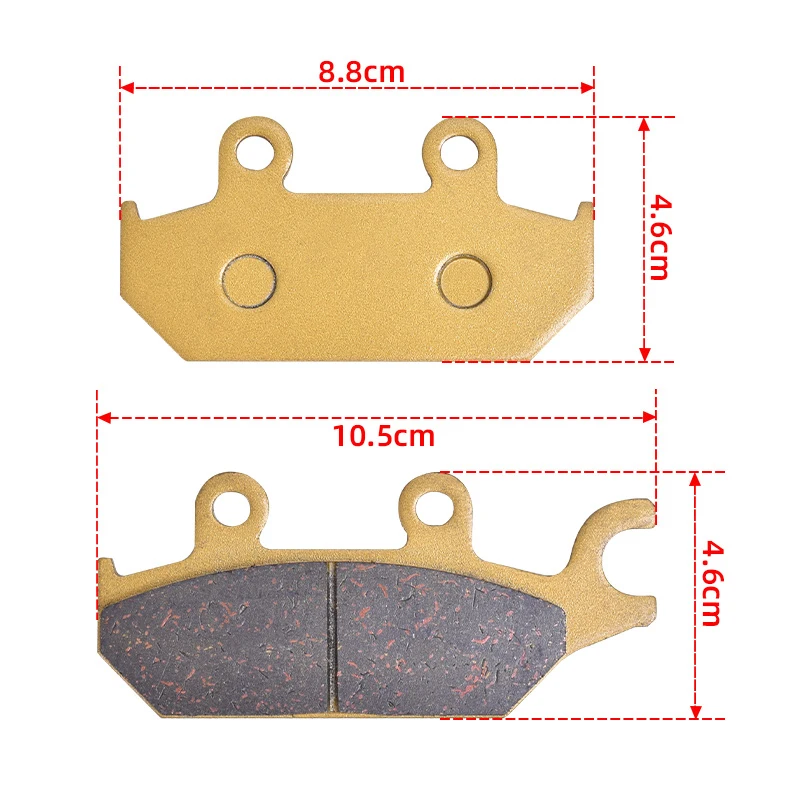 Motorcycle Front Rear Brake Pad For CAN AM Commander 1000 Max XT DPS 2014-2017 Maverick 1000 R 1000R STD Xrs 2014-2019 1000cc