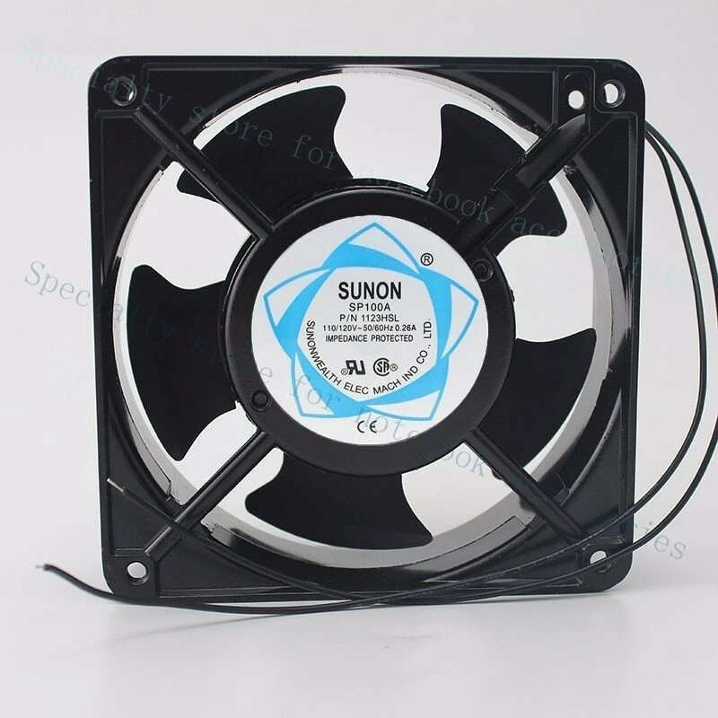 A+ SUNON SP100A 12CM 120*38MM 1238 110/120V 2 Line Socket Industrial Cooling Fan