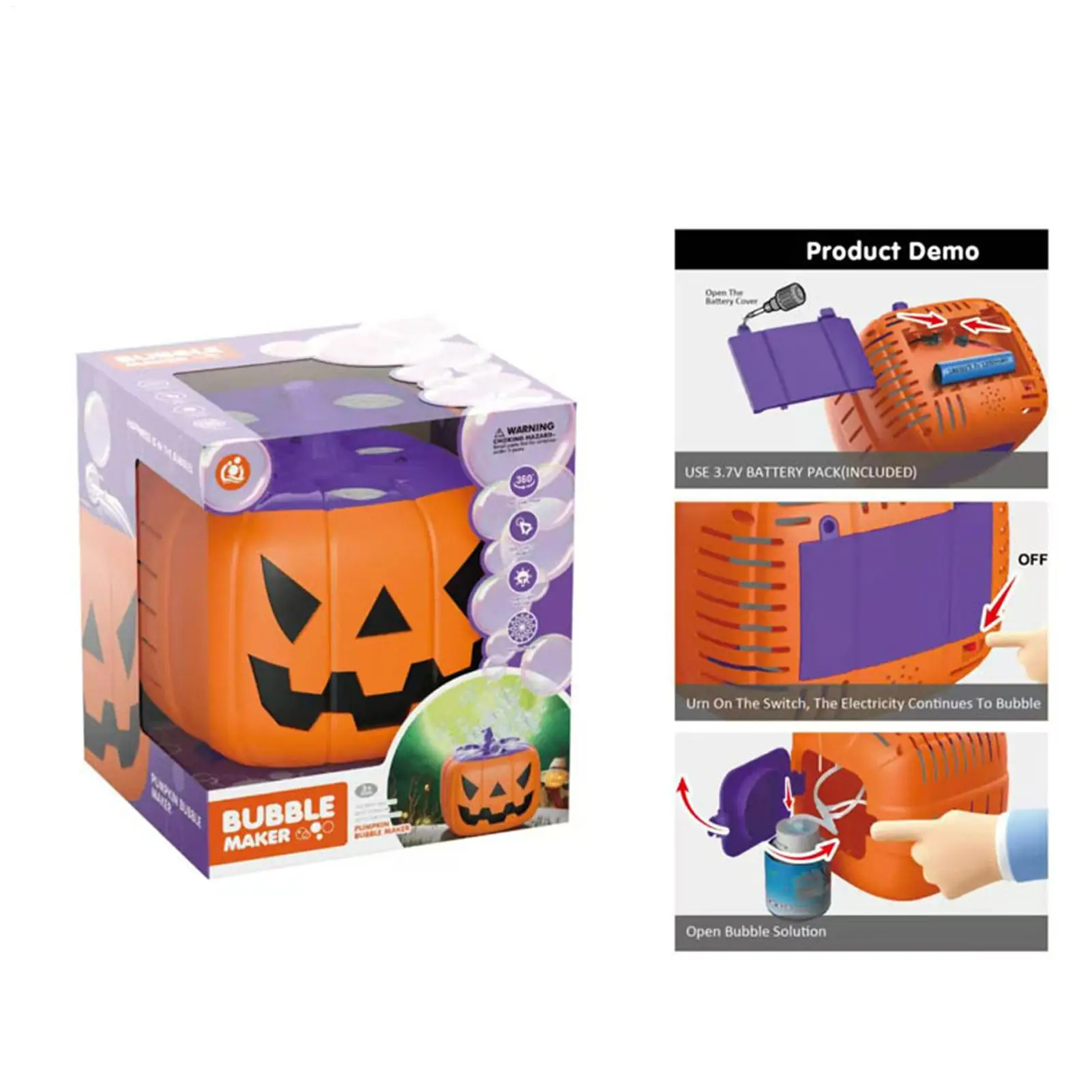 آلة فقاعات الهالوين منفاخ فقاعات اليقطين مع صوت وضوء للحفلات لعبة الشاطئ للتجمعات الخارجية للأولاد والبنات
