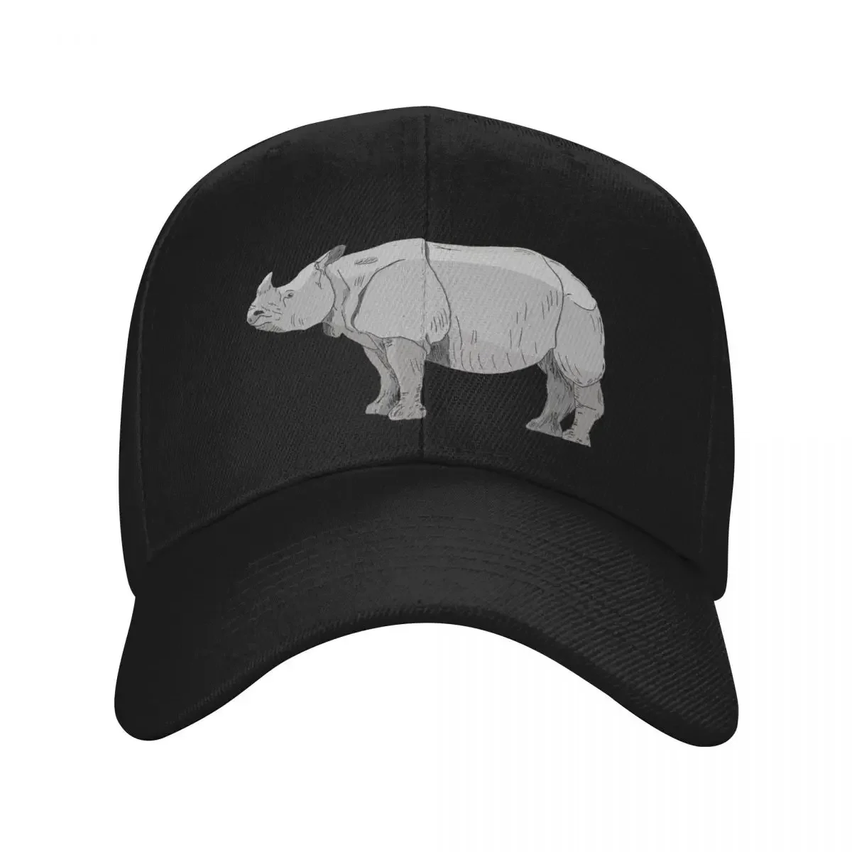 

GREATER ONE-HORNED RHINO Baseball Cap sun caps Thermal Visor hard hat custom caps Caps Male Women's