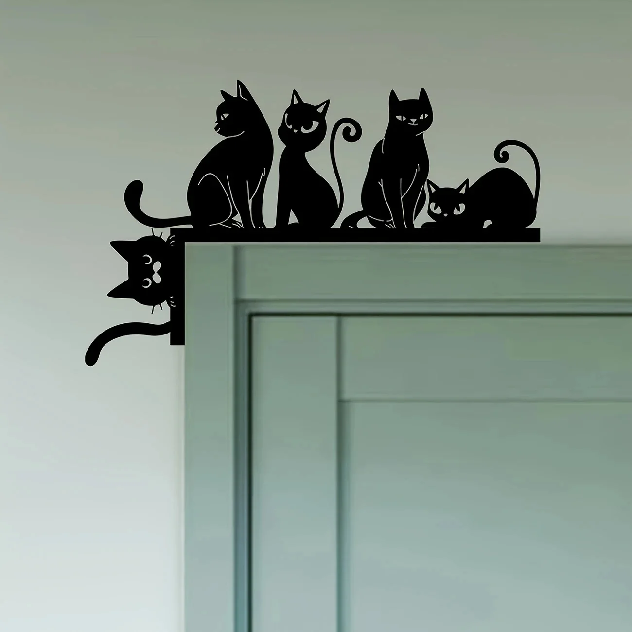 MT1086 Whimsy Cat Silhouette Door Topper – Der perfekte Türtopper für Katzenliebhaber im Alltag