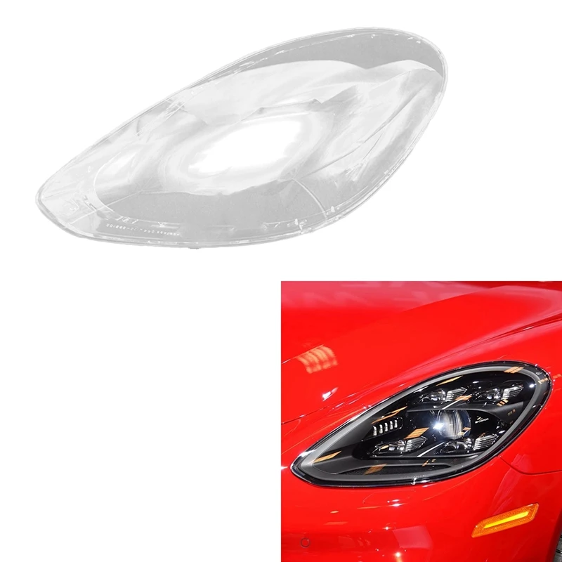 

For-Porsche Panamera GTS 2017-2022 Headlight Shell Lamp Shade Transparent Lens Cover Headlight Cover