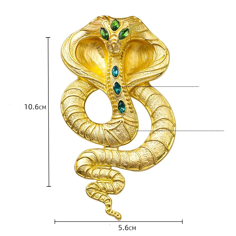 SKEDS moda kobiety mężczyźni Vintage kryształ matowy Cobra broszki przypinki wykwintne Retro klasyczny Unsiex garnitur biuro wąż odznaki prezent