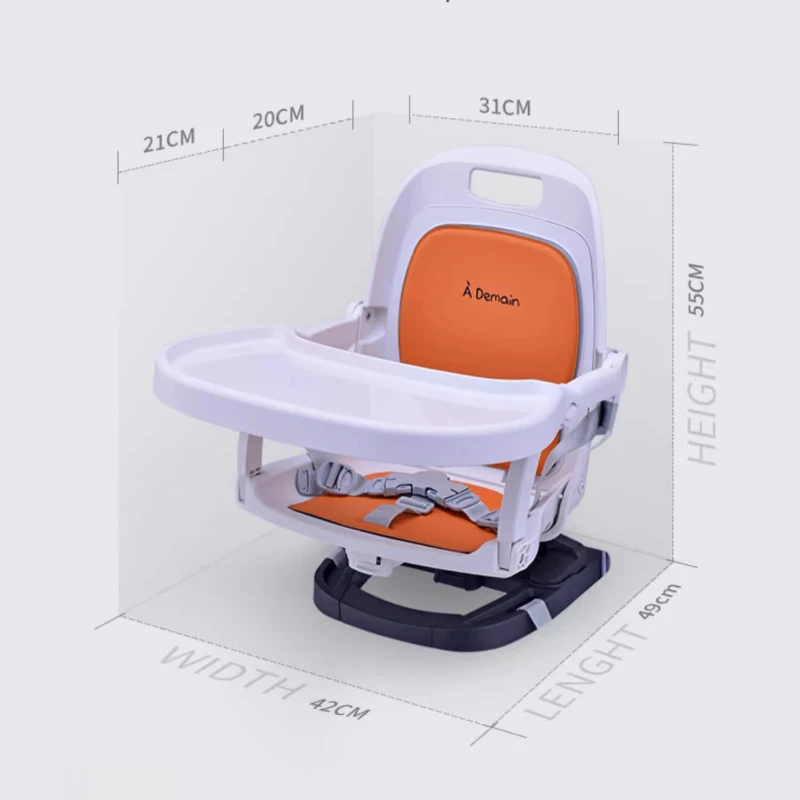 Children's Dining Chairs,Multi-functional Portable Baby Seat Chair, Foldable Baby Chair for Eating Baby Feeding Chair High Chair