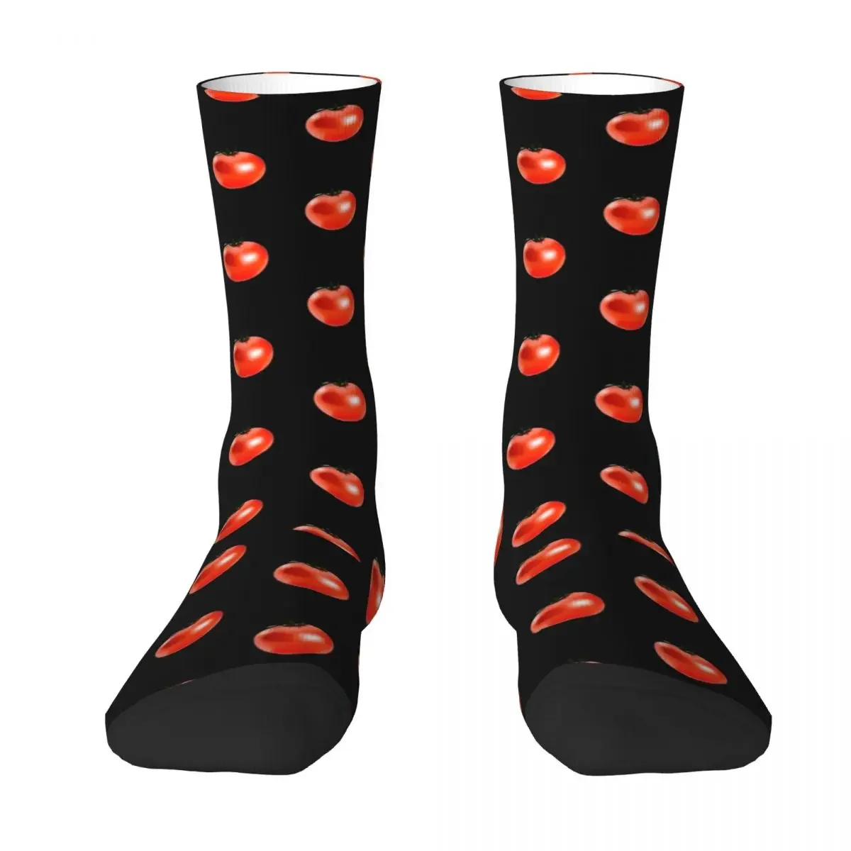 Delicious Tomato Socks Fruit Pattern Teen Trendy Mid Stockings Large Chemical Fiber Creative Gym 