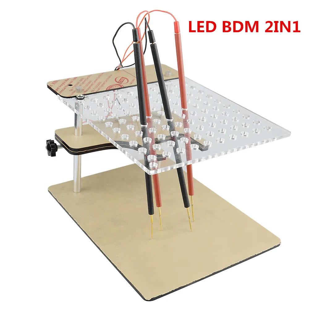 High Quality LED BDM FRAME 2in1 With Full Adapters Used for Auto ECU Chip Tuning Tool for FgTech V54 BDM100 Free Shipping