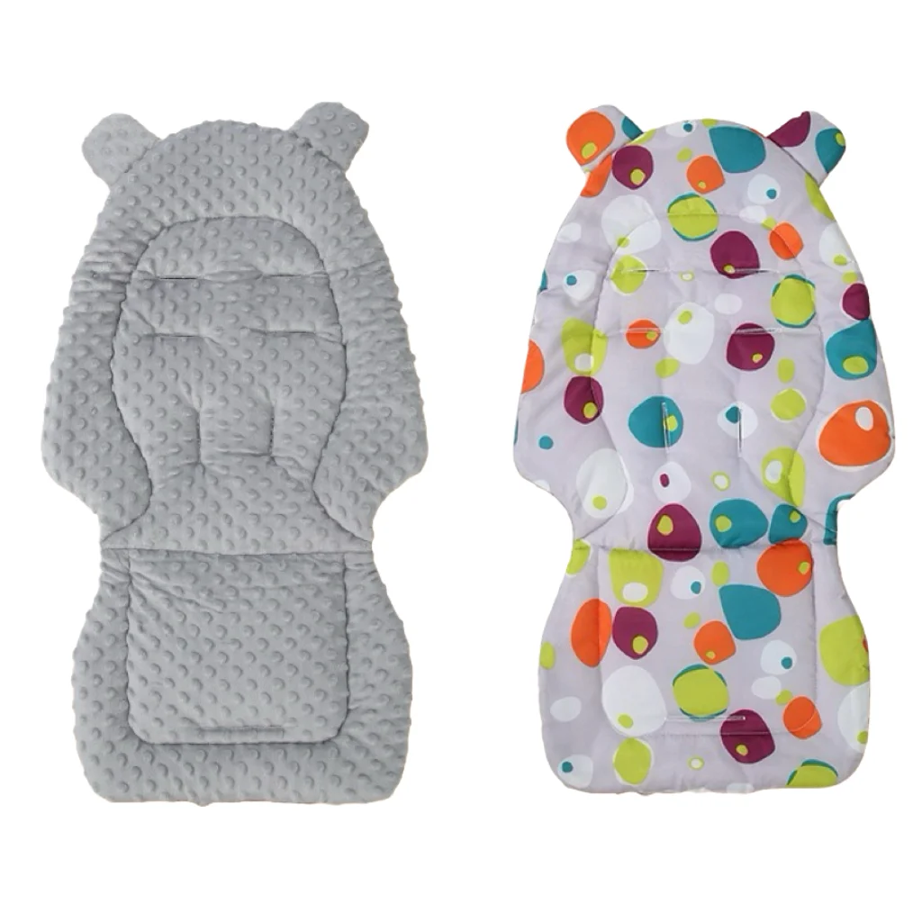Baby Stroller Seat Cushion Cotton Infant Double-sided Seat Pad Thick Warm Universal Child Cart Mattress Mat Stroller Accessories
