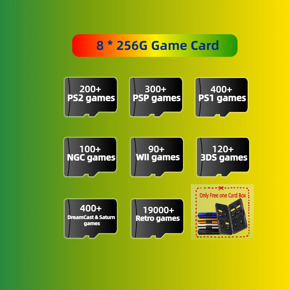 Game Card For Anbernic RG405M RG505 RG406V TF Retro Games PS2 PSP PS1 Android portable Handheld Gaming SD Card High Speed 256G