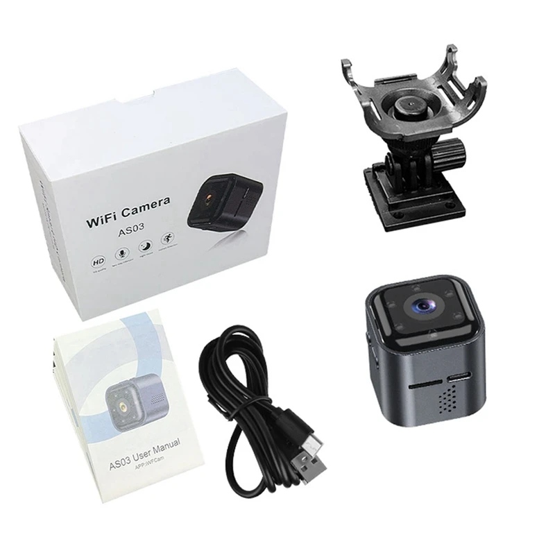 

Мини HD Wi-Fi камера наблюдения с обнаружением движения, встроенный аккумулятор, 960 мАч, длительный режим ожидания, детская камера, камера наблюдения за домашними животными, 1 компл.