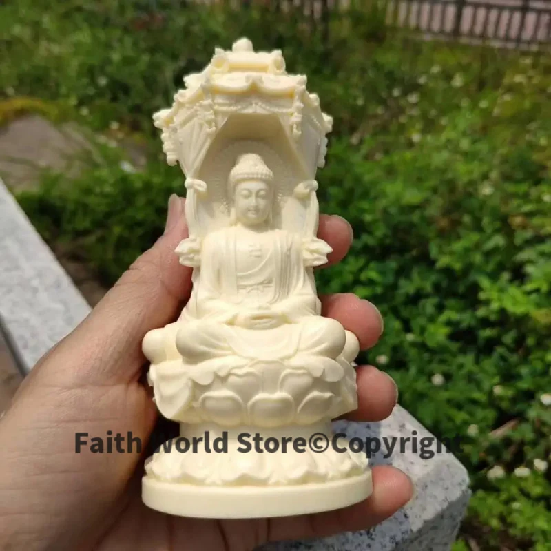 GOOD figure of Buddha HOME efficacious Talisman Family Protection Sakyamuni ksitigarbha Guanyin Buddha Hand carving art statue