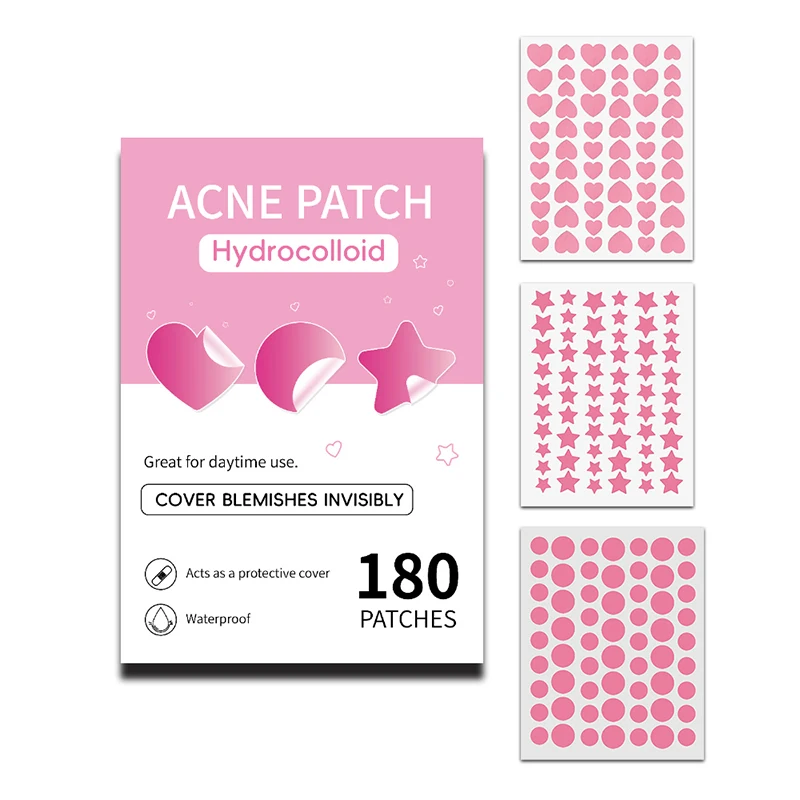 180 Uds parche para acné reparación limpieza del acné Invisible transpirable impermeable limpieza del acné corrector desvanecimiento limpio
