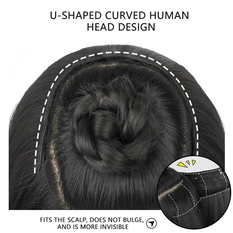 Synthetic Women's Styling Long Hair Extra Long Hair Synthetic Wigs Layered Hair Extensions Top of the Head Increase Hair