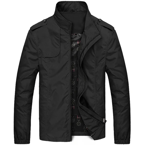 Imagen 2 del producto Chaqueta de negocios para hombre, ropa de marca, abrigos al aire libre, abrigo informal, chaqueta Bomber