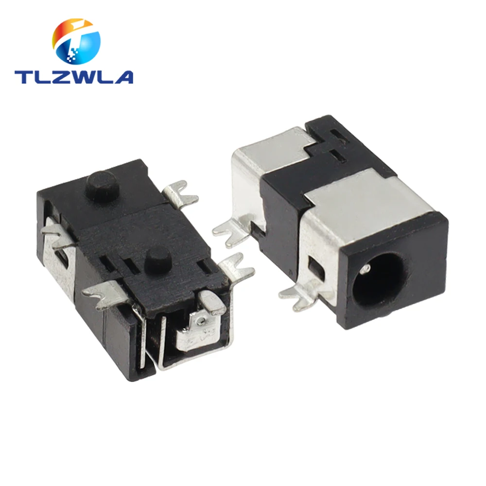 10 szt. Gniazda zasilania prądu stałego DC-011C DC011C 2.5x0.7mm SMT 5 pinów 2.5mm x 0.7mm