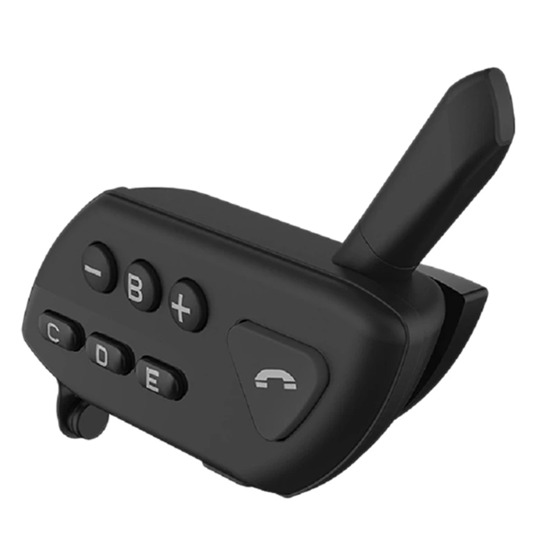 

Motorcycle Smart Bluetooth Helmet Headset 800M 4 Rider Group Intercom Handsfree FM CVC Noise Reduction Interphone Black