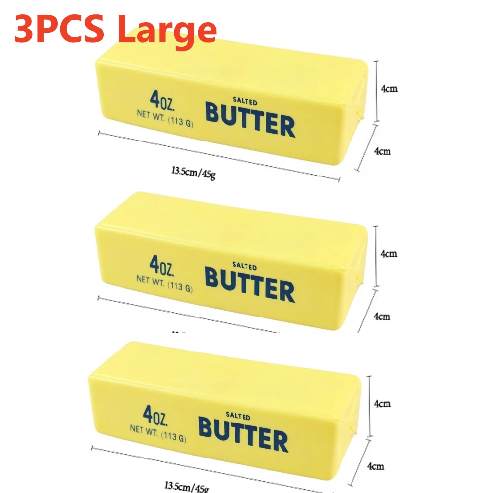 5/1 Stück Quetschbares Elastisches Butter-Stick Fidget-Spielzeug Käse Stressabbau-Spiel Entspannungs-Scherzartikel Quetschspielzeug zur Angstlinderung