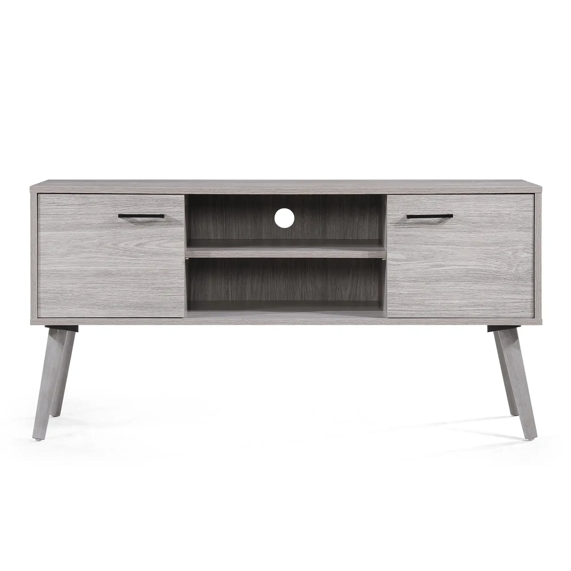 

A TV Stand for Bedroom TV Dresser for 55 inches, Media Console Table, Entertainment Center with 2 Door Cabinet and Open Storag