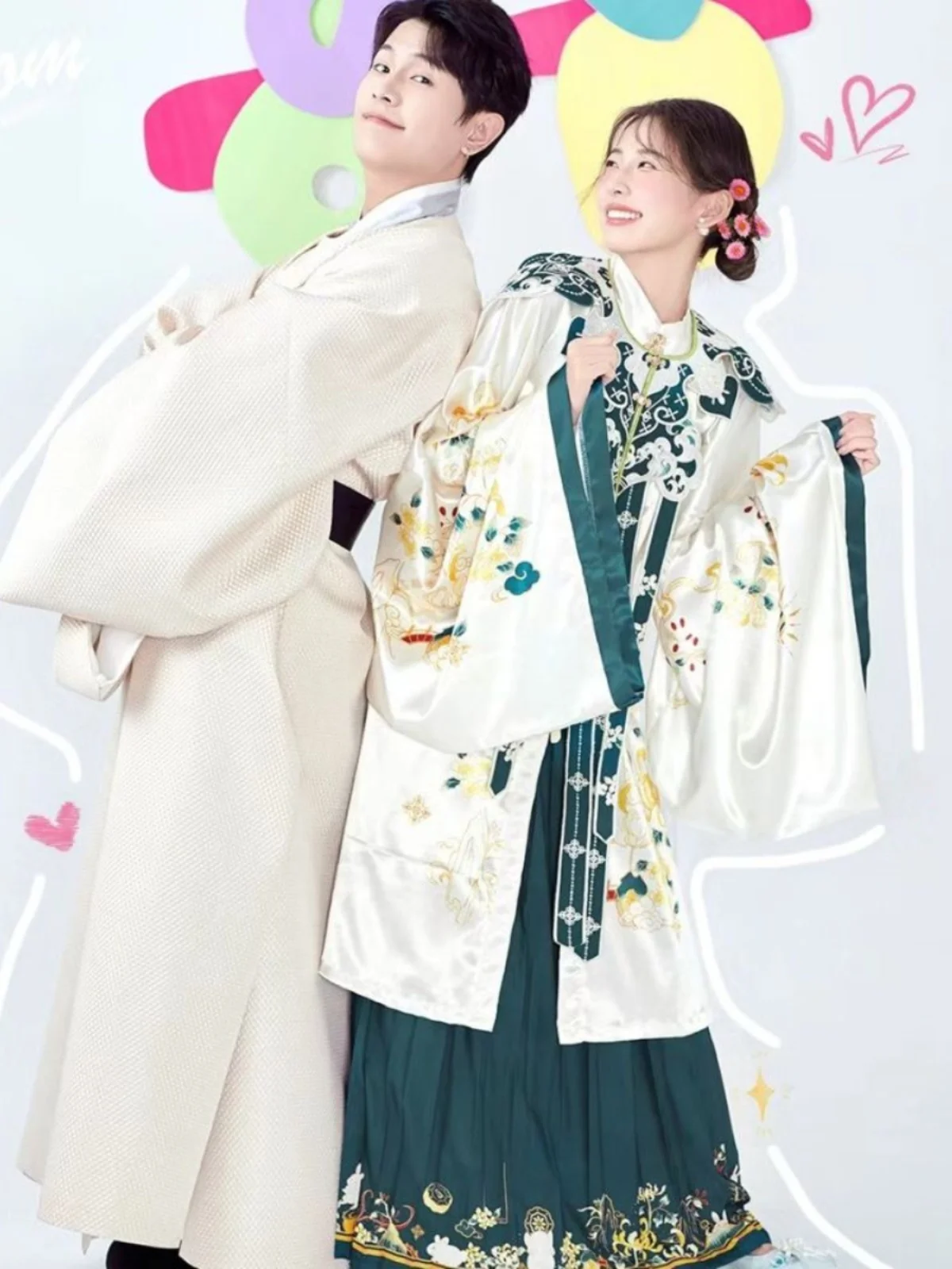 

New Chinese Style Wedding Photoshoot Clothing Couple Retro Tang Suit Photography Studio Photography Traditional Costume