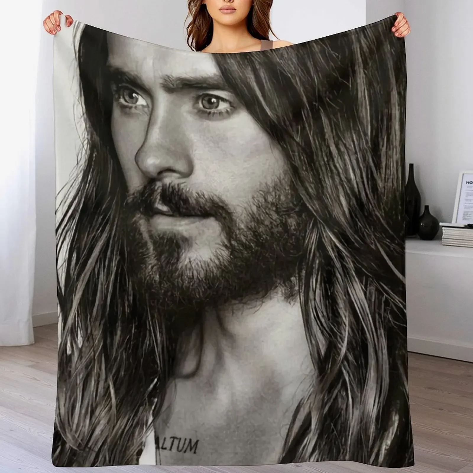 handsome leto Throw Blanket Easy Care Comfortable Blanket for Couch