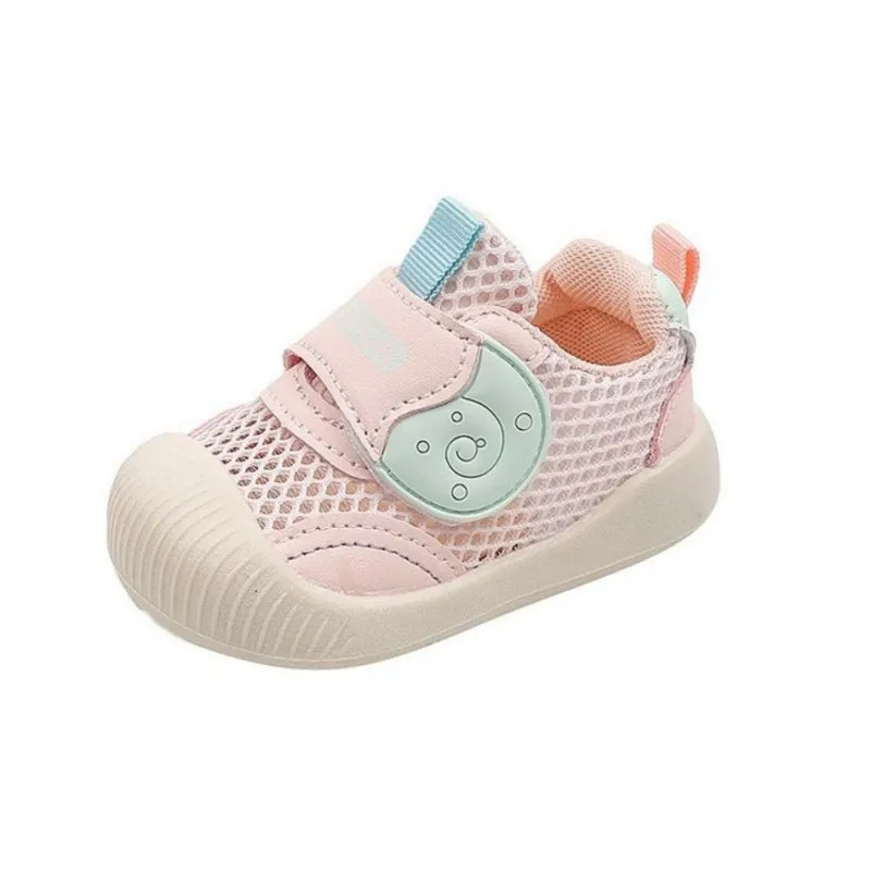 

Дышащие сетчатые сандалии для девочек и мальчиков, мягкие и удобные, с противоскользящей подошвой, в ярких цветах, очаровательная детская обувь.