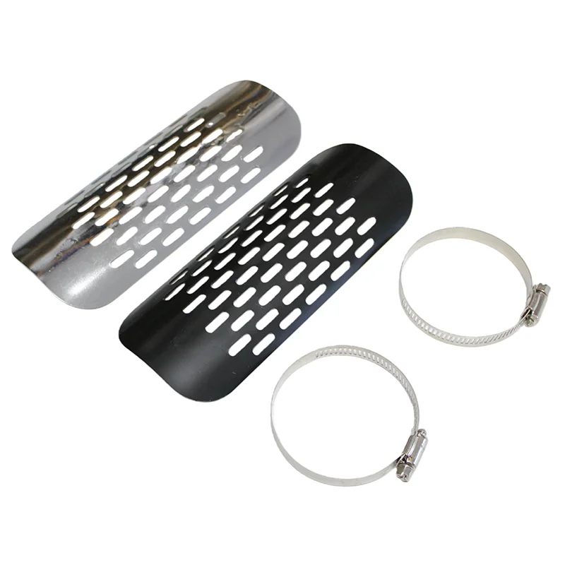 Universal Motorcycle Exhaust Pipe Heat Shield Cover Protective Cover Retro Decorative Accessory Suitable For Harley For Honda