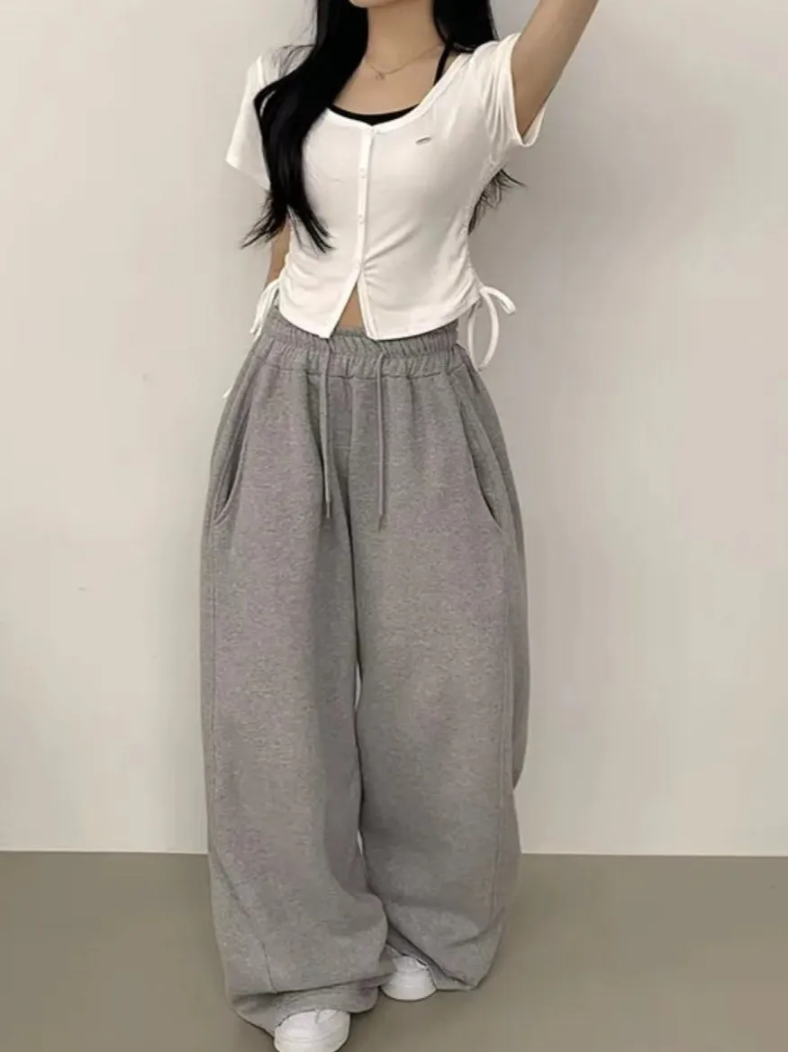 เสื้อครอปผู้หญิงดีไซน์เกาหลี สไตล์ทันสมัย ช่วยกระชับสัดส่วน รุ่น Spicy Girl Pure Desire หรือ Sve T-irt  สำหรับใส่ทำงานหรือวันสบายๆ