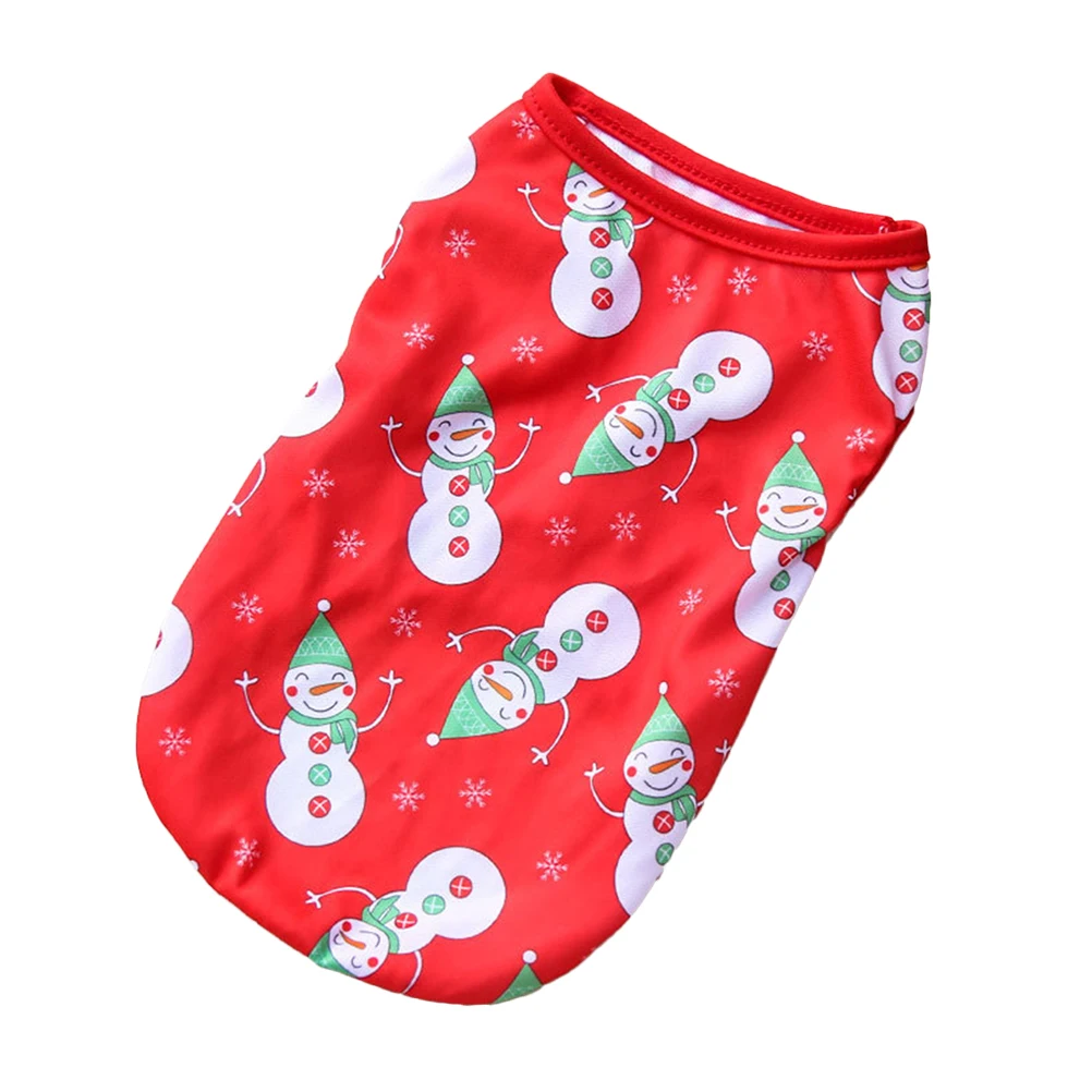 

Christmas Pet Breeds Gifts Polyester Clothes Warm Cartoon Xmas Vest Xmas Dog Clothes Sweater Fashion Useful Dog Wear