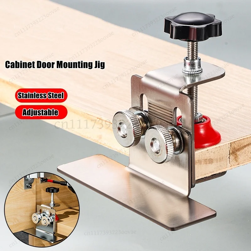 LF-Cabinet Door Installation Tool Stainless Steel Frame Fixture Mounting Jig Bracket, Replacement Hardware