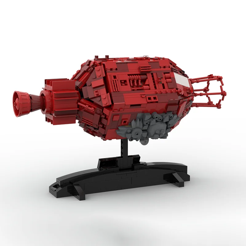 1196 قطعة سفينة الفضاء الخيال العلمي JMC الأحمر قزم الفضاء الكوميديا المركبة الفضائية نموذج Moc لتقوم بها بنفسك التعليم نموذج اللبنات لعبة سفينة الفضاء #4