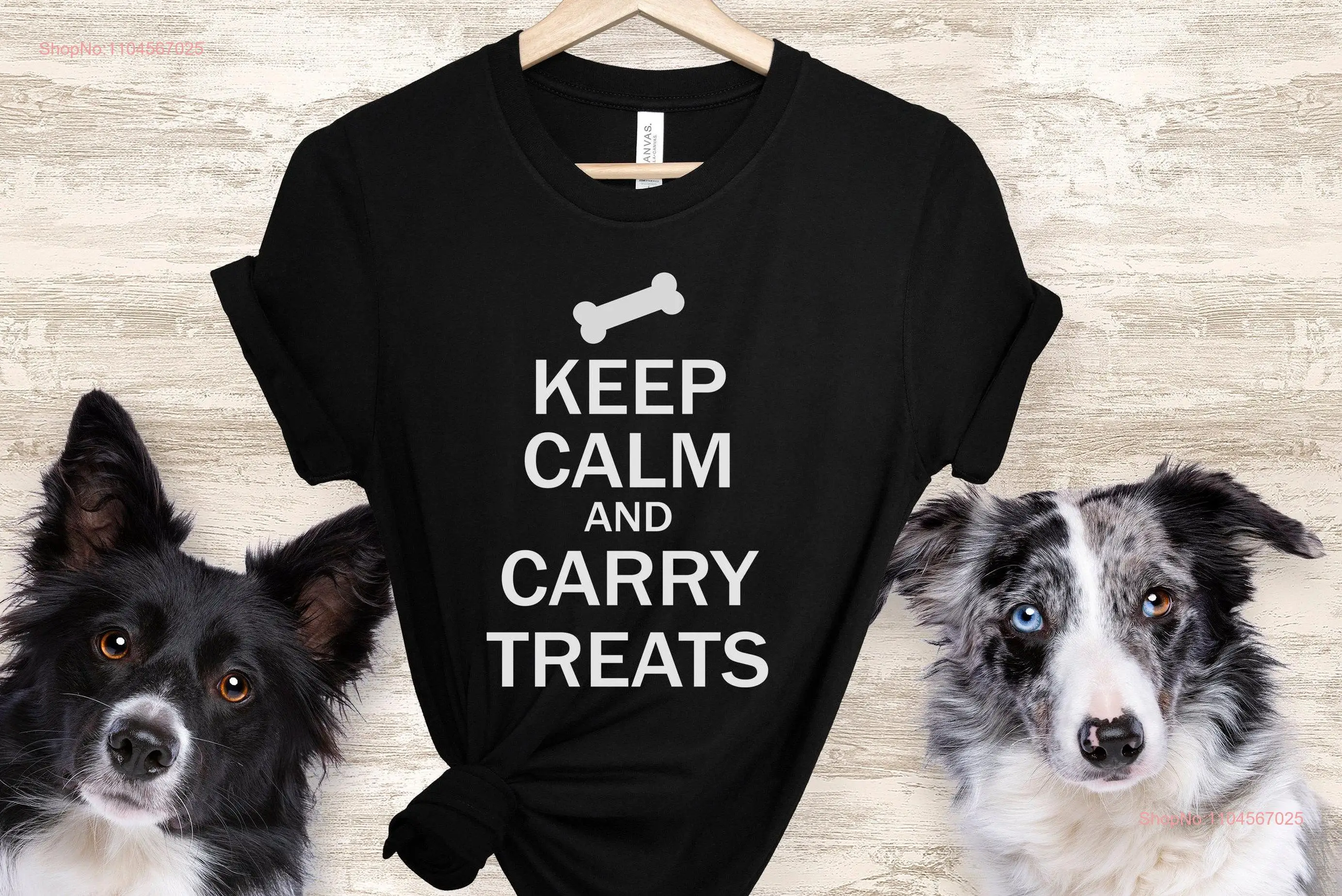 

Футболка для дрессировки собак Keep Calm and Carry Treats Trainer s Забавные длинные или короткие рукава