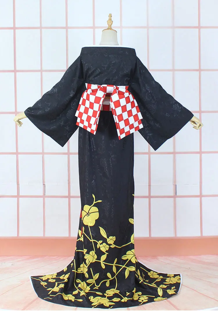 COSLEE Vtuber Nina Kosaka Kimono Dress Cosplay Costume Halloween Party Suit Role Play Clothing Custom Made NEW view 4