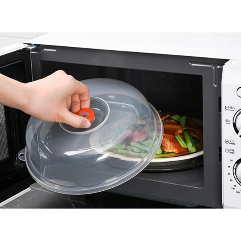 Kitchen Fresh-Keeping Cover Microwave Anti-Splashing Oil Heating Dish Cover Plastic Fresh-Keeping Cover