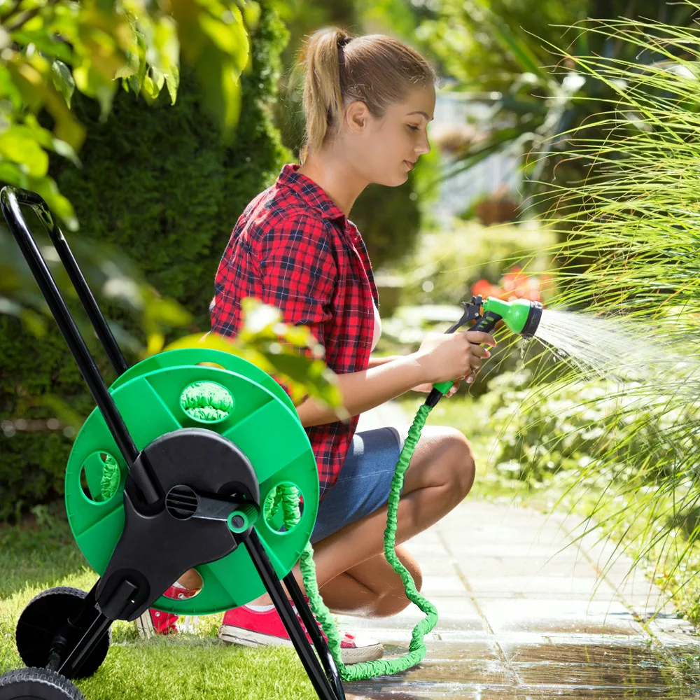 أدوات كهربائية للحديقة بكرة رف تخزين أنابيب المياه، بكرة أنابيب المياه المنزلية، بكرة، عجلة مياه البستنة الزراعية